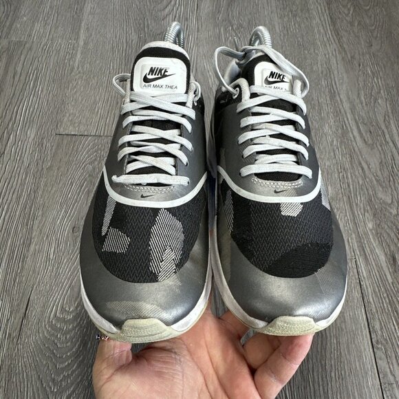 Nike Air Max Thea JCRD Pure Platinum Black Wolf Grey Shoes Womens Size US 7 Camo - Picture 5 of 11